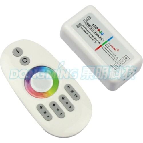 2.4G RGB LED controller rf Touch pannel 12V/24V 12A Wireless Remote 288Watt for LED RGB Strip,5pcs/lot free shipping