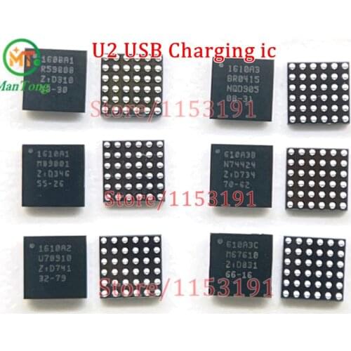 5pcs 1610A1 1610A2 1610A3 610A3B 1612A1 1608A1 U2 Tristar charging ic for iphone 5 5S 6 6p 6s 6sp 7 8 8P X XS /MAX 11/pro/Max