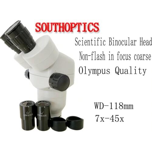 Scientific 7x-45x Binocular Zoom stereo microscope /Microscope head /Microscope accessories