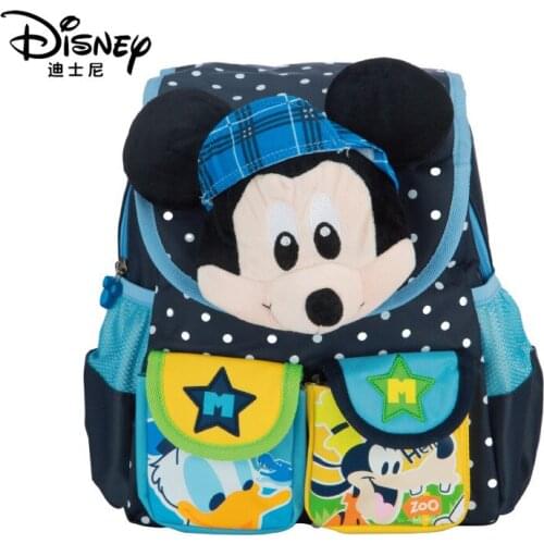 Disney Genuine Mickey Mouse Childrens Backpack Large Capacity Childrens Single-Shoulder Bag Bag Boy Lightweight Lightening Bag