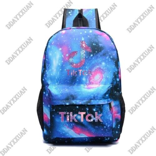 TIK TOK Childrens Backpack Canvas floral Bag School Bags boy Girl Mochila Notebook Bag