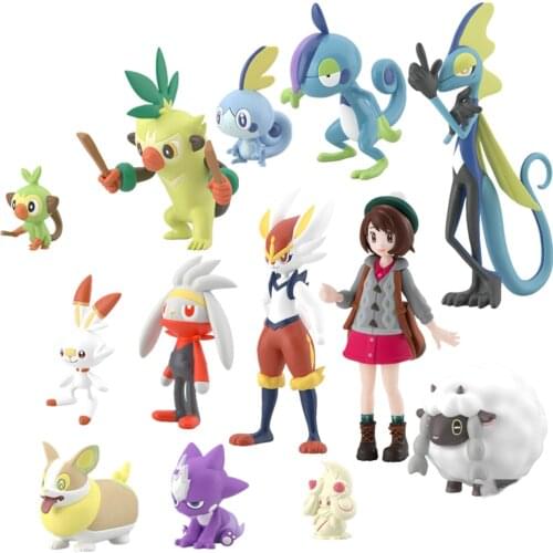 Bandai Original Pokemon SCALE WORLD Series Galar Region Action Figure Collection Model Toys Ponyta Sirfetch'd Toxtricity