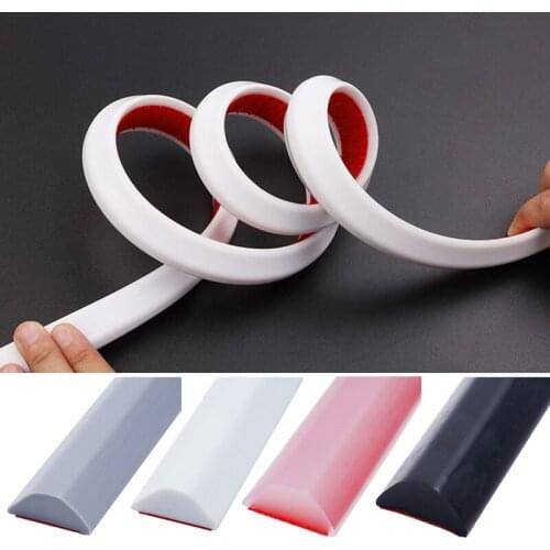 Flexible Water Retaining Strip Shower Room Dry Wet Separation Kitchen Countertop Bathroom Threshold Waterproof Strip