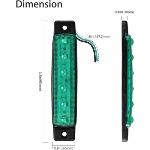 Truck 6-LED UTV Rock Light Emergency Lights Fog Light For JEEP Low Power