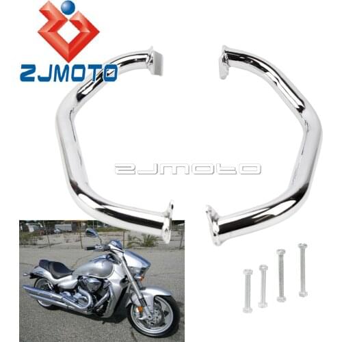Chrome Motorcycle Frame Protection Crash Bar Engine Guard Set For Suzuki Boulevard M109R 2006-2017