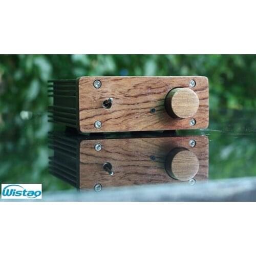 IWISTAO HIFI LM1875 Amplifier Desktop 2X10W PCM2706 DAC Decoder Rosewood Panel Stereo Audio Power Adapter 110/220V Free Shipping