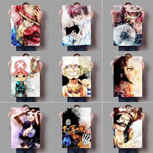 Classic Anime One Piece Quality Poster Canvas Painting Mural Wall Picture Bedroom Living Room Kids Bedroom Home Decoration