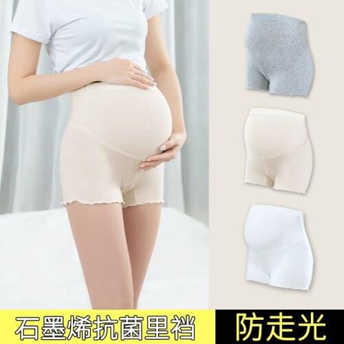 Summer Thin Cotton Maternity Boxer Adjustable Belly Panties Pregnant Women Pregnancy Home Sleep Underpants Short Legging Shorts