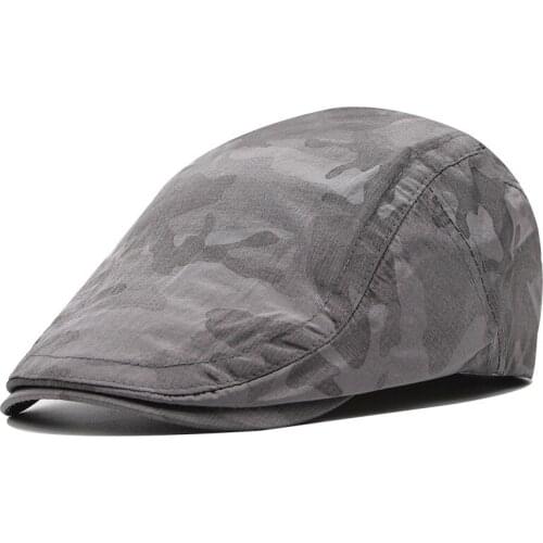 Fashion Camouflage Berets Hat for Men Summer Mesh Breathable Visors Hats Unisex Casual Newsboy Caps for women FR Flat Cap