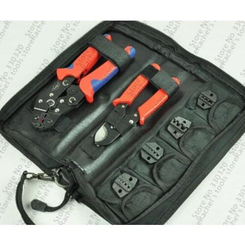 Crimping Tool Set/kit SN-02C with cable cutter,crimping plier& replaceable crimping die sets/jaws,terminal hand tools,crimpers