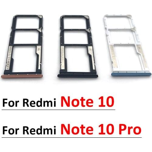 New For Redmi Note 10 Pro SIM Card Tray Slot Holder Adapter Accessories