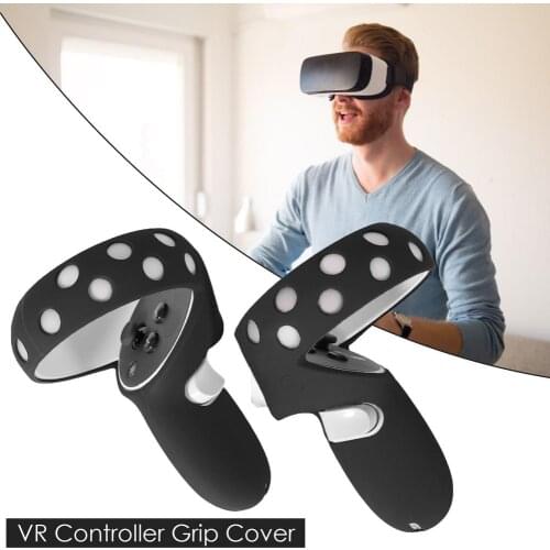 VR Controller Grip Cover Handle Silicone Skin For Oculus Quest 2 Controller Handle Grip Strap Silicone Open Button