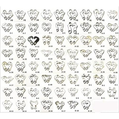 Whole Sale 100Pcs/Lot Cycle / Bike Alloy Rear Gear Mech Derailleur Hanger Dropouts With Bolts Mixed Order