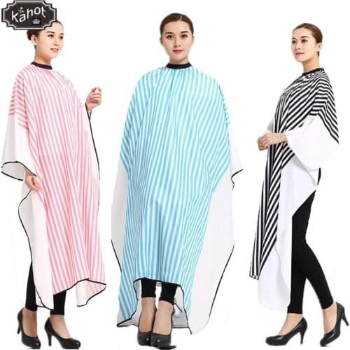 Salon Professional Hair Styling Cape Adult Stripe Barber Hair Cutting Coloring Styling Waterproof Non-sticky Hairdresser apron