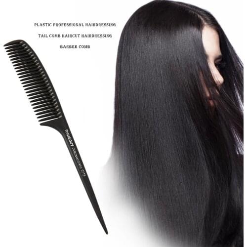 Comb Plastic Hairdressing Tail Haircut Hairdressing Barber Comb Hair Teasing Styling Comb Separation Sectioning Back Combing