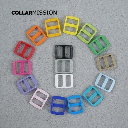 50pcs/lot Retailing colorful plastic Tri-Glid clasp side release for 15mm DIY dog collar accessory buckle 17 colours