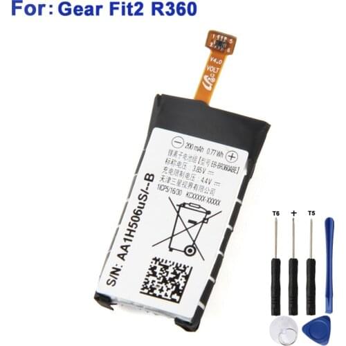 Original Replacement Battery For Samsung Gear Fit2 Fit 2 R360 EB-BR360ABE 200mAh