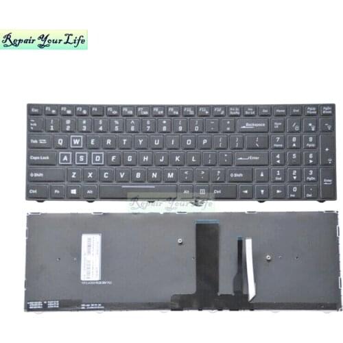 US RU RGB Backlit Russian Keyboards for Clevo P950HP3 P957HP3 P950HP6 P957HP6 P955HP6 P950ER P950HR Full Colorful Light Keyboard