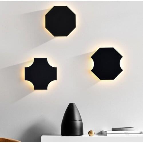 AC90-260V 8W LED Wall Lamp Bedroom Beside Wall Light Home Indoor Decoration Lighting Corridor Aluminum Wall Sconce