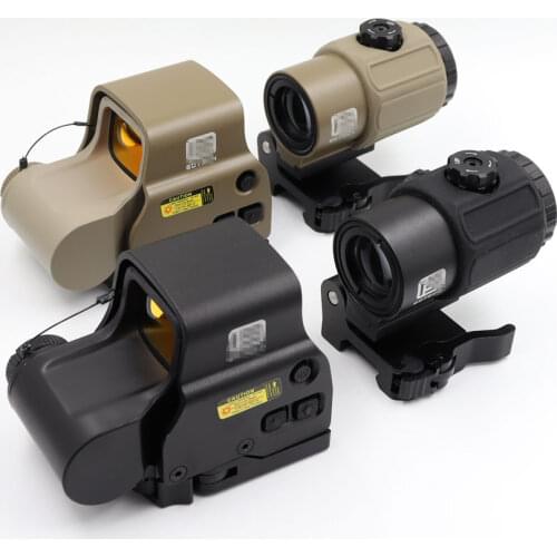 Tactical G43 3x Magnifier 558 Red Dot Scope Sight Set with Switch to Side STS QD Mount Fit for 20mm rail Rifle Hunting