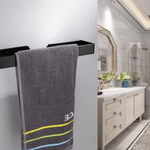 Towel Rack Hanger 304 Stainless Steel Toilet Brush Paper Holder Wall Mount Towel Bar Hook Organizer Bathroom Hardware Set