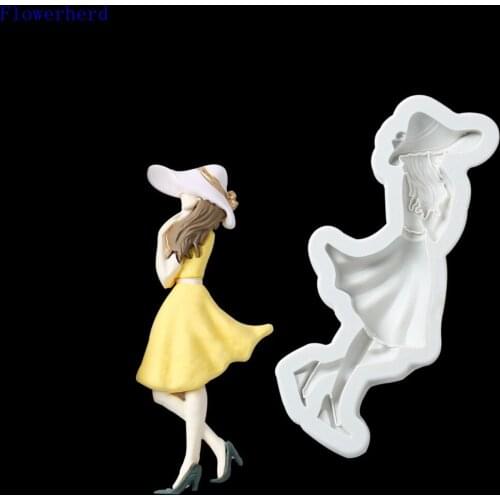 Back View Beauty Chocolate Mold Fondant Cake Silicone Mold Home Baking Tools Cake Decorating Candy Molds Plaster Mold Soap Mold