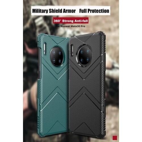 Military Rugged Rubber Shockproof Case For Huawei Mate 30 Pro Built-in Anti-fall Air-bag for Huawei P30 Pro Lite Back Cover