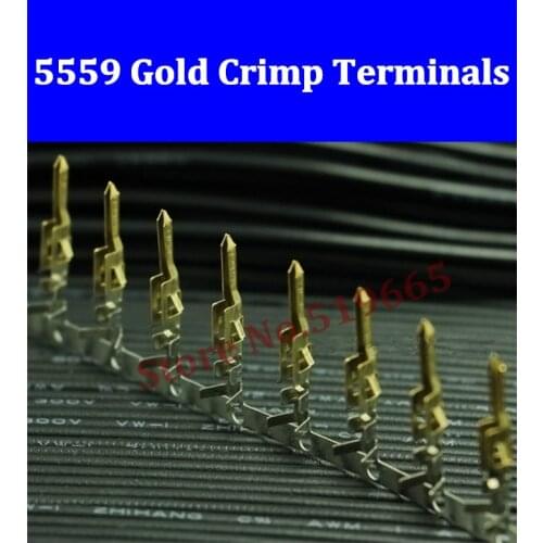 High quaity 7000 Sets ATX/EPS 5559 4.2mm Male Half Gold Crimp Terminals For PC Electrical Wire Connectors Pins for 6/8/12/24Pin