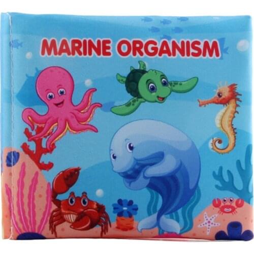 Rustle Sound Baby Quiet Cloth Books Infant Ocean Animals Early Learning Educational Intelligence Development Book Kids Quiet Toy