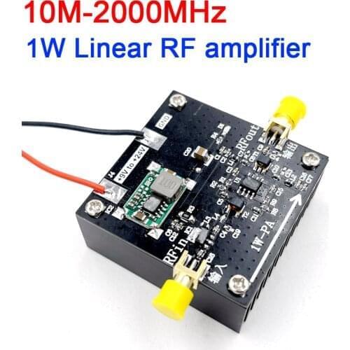 10Mhz-2000Mhz 1W Linear RF Power Amplifier HF FM VHF UHF FM Transmitter FOR Ham Radio AMP
