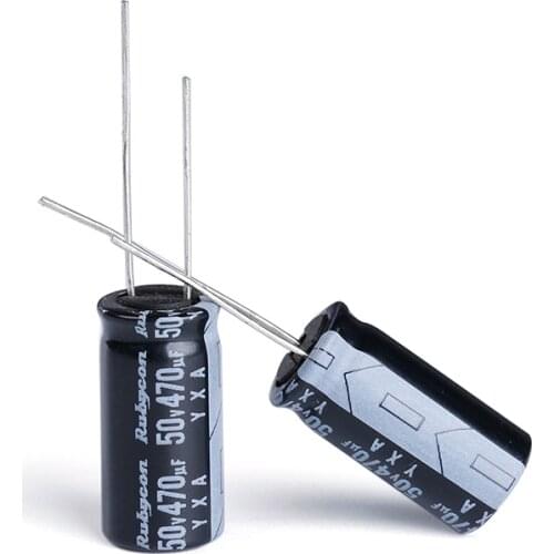 10pcs Rubycon 50v 470uf 10x20mm Capacitors for FPV part