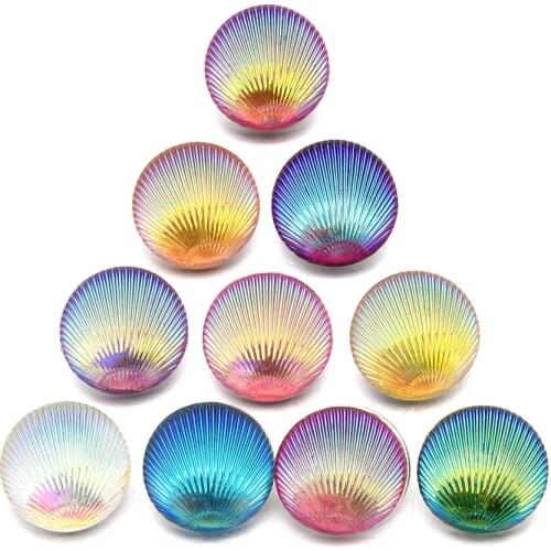 10pcs/lot Mixed 18mm Snaps Alloy Resin Fashion Snaps Buttons Fit Snap Jewelry Snaps Bracelets Shells beach