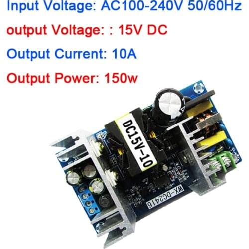 150W AC-DC Converter AC 100V-240V to 15V DC 10A High power Industrial Switch Power Supply Module 110V 220V