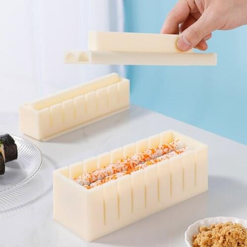 3 Shapes Jappeness Foods Sushi Multifunctional Mold DIY Maker Equipment Kit Rice Sushi Roll Kitchen Easy Chef Roller Tool Home