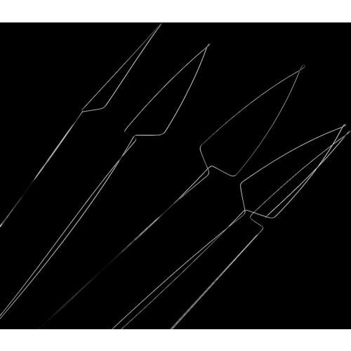 5 Pieces Micro Link Beads Hair Extension Tool Loop Hook Pulling Needles