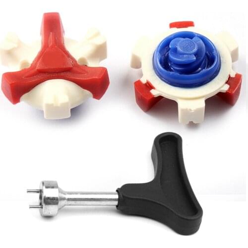 56 pcs / Lot Tri-Lock Golf Shoes Spikes with Wrench Replacement Fast Twist Easy Install 2 Color Choices