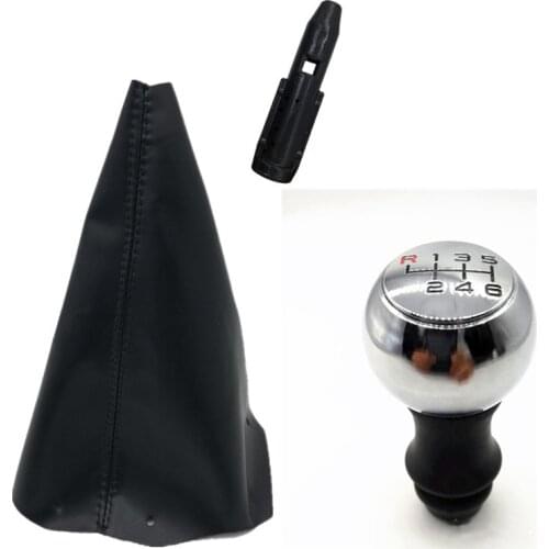 6 speedGear Shift Knob Boot CaseFor CITROEN C1 C3 C4 / For PEUGEOT 107 205 206 207 306 307 308 309 405 406 407 508 605 607 806