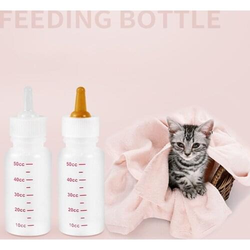 50/120Ml Puppy Kitten Feeding Silicone Bottle Pet Dog Cat Bady Nursing Water Milk Feeder Newborn Drinking Bottle Cat Accessories
