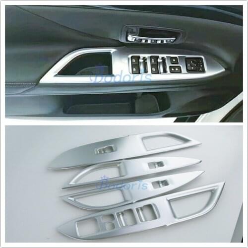 For Mitsubishi Outlander 2016 2017 2018 2019 Interior Window Glass Lift Switch Cover Door Armrest Trim Car Styling Accessories