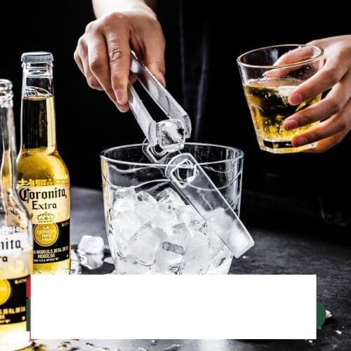 Crystal Ice Barrel Tong Wine Cooler Hotel Bar Club Ice Bucket Tongs No-lead Glassware