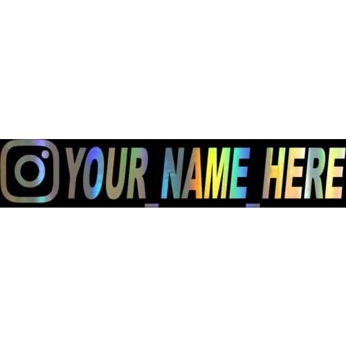 User Name Custom Logo Sticker Car Stickers And Decals Motorcycle Helmet Sticker Label for WEBSITE Instagram FACEBOOK YouTube