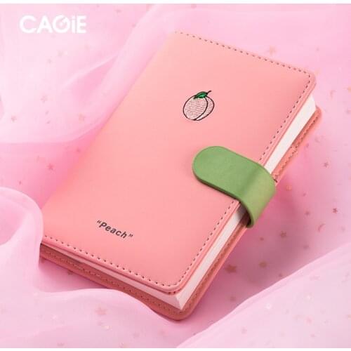 Pu Leather-proof A6 Notebook Diary Schedule Schedule Diary Journal Cute School Supplies fruit Notebook Notebook