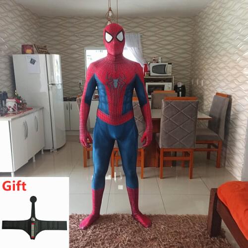 Childrens Spiderman Cosplay Costume and Spiderman Cape Classic Avengers Superhero Boy Girl Halloween Carnival Party Costume