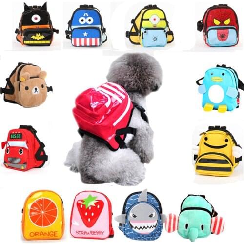 Miflame Cartoon Dog Backpack For Dog Accessories Pomeranian Chihuahua Bag Funny Dog Bag Cute Pets Backpack Puppy Supplies Cute