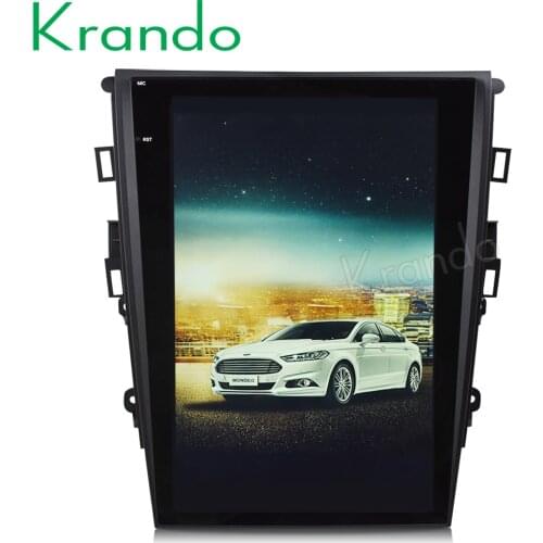 Krando Android 8.1 12.1" verticial screen car multimedia system for Ford Mondeo Fusion 2013-2017 radio navigation system