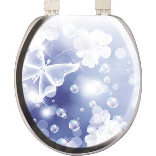 Softy Classic Pattern Soft Toilet Seat Cover White