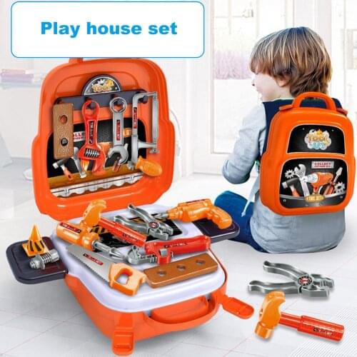 22Pcs Kids Tool Set Simulation Repair Tools Screwdriver Tool Kit Child Learning Tool Kit With Storage Case Bag Boy Birthday Gift