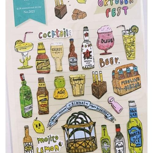 Sonia Oktober Fest Beer Cocktail Journaling Deco Stickers Bottle Cup Cutting Die DIY Scrapbooking Paper Material Hobby Sticker