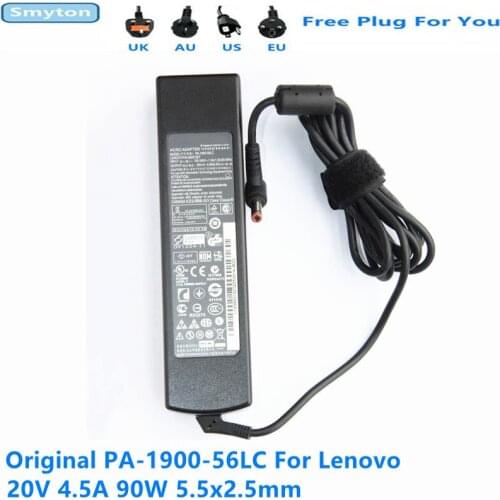 Genuine Laptop Charger 20V 4.5A 90W AC Adapter For Lenovo Y410 Y430 U350 E260 E680 PA-1900-56LC ADP-90DD B CPA-A090 Power Supply