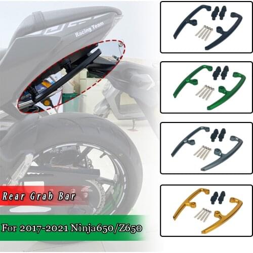 Z650 Ninja650 Rear Passenger Seat Grab Bar Handle Hand Rail Armrest For Kawasaki Ninja 650 2017 2018 2019 2020 Motor Accessories
